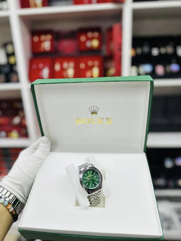 Toptan Özel Tekli Kutulu Takvimli Yazılı Lüx Metal Saat