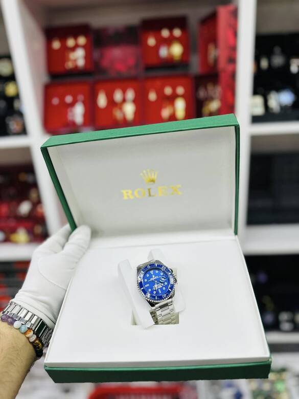 Toptan Özel Tekli Kutulu Takvimli Yazılı Lüx Metal Saat