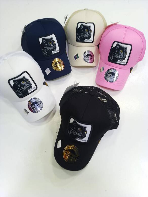 Toptan Safari Hayvan Figürlü Pamuklu Baskılı Lüx Şapka