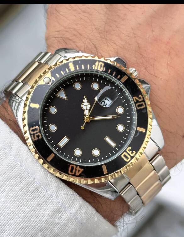 Toptan Takvimli Erkek Metal Lüx Saat 