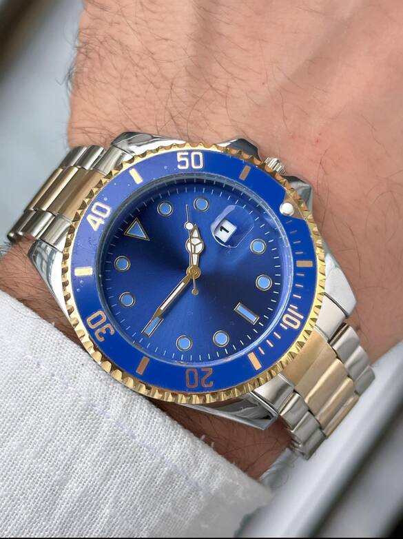 Toptan Takvimli Erkek Metal Lüx Saat 