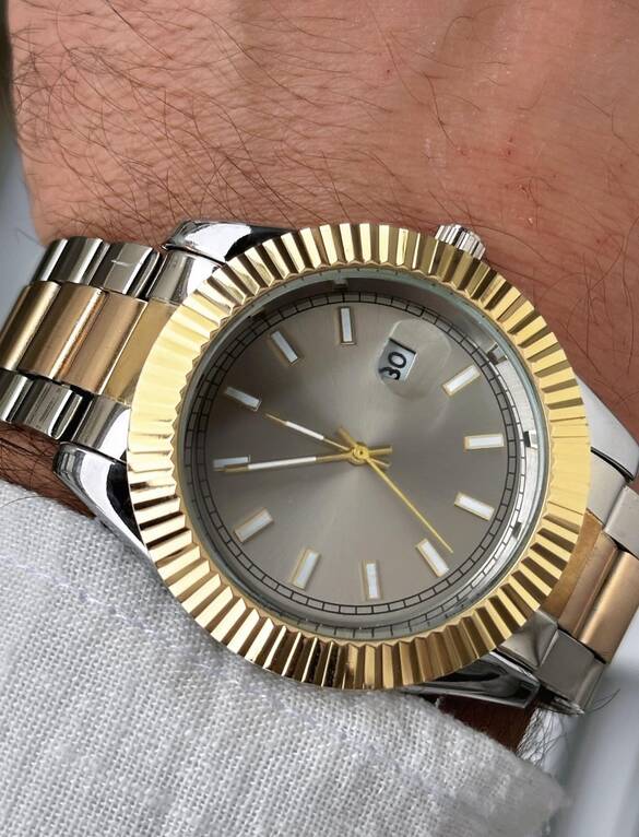 Toptan Takvimli Erkek Metal Lüx Saat 