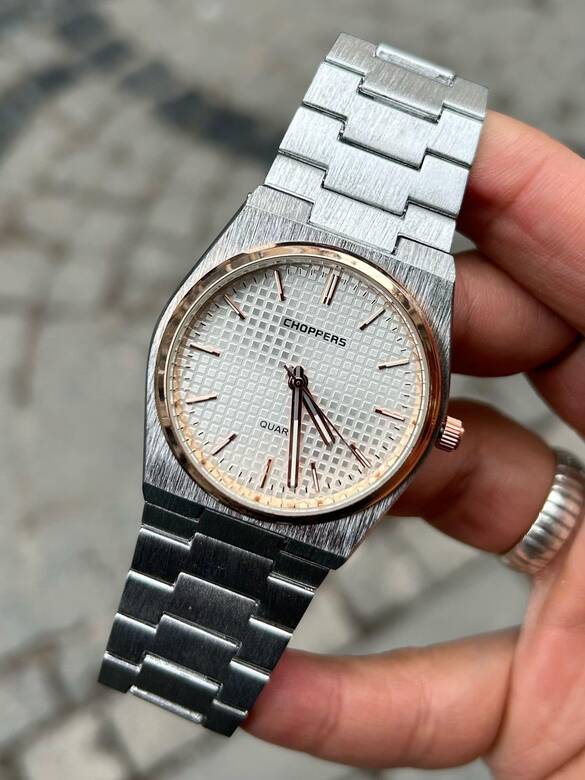 Toptan TİSSOD Modeli Choppers Yazılı Erkek Metal Saat 