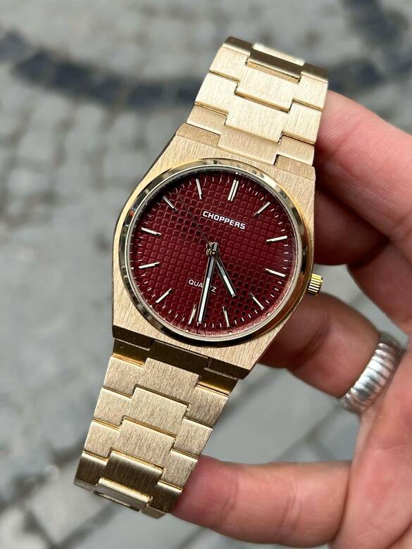 Toptan TİSSOD Modeli Choppers Yazılı Erkek Metal Saat 