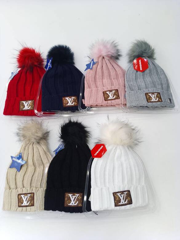 Toptan Yazılı Nakışlı Ponponlu Bayan Bere Mix Model