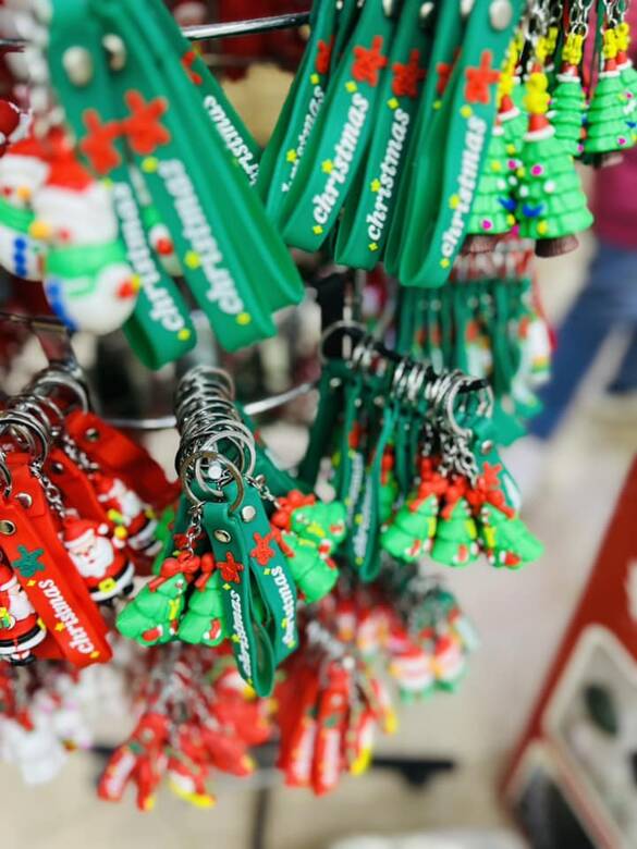 Toptan Yılbaşına Özel Noel Silikon Anahtarlık